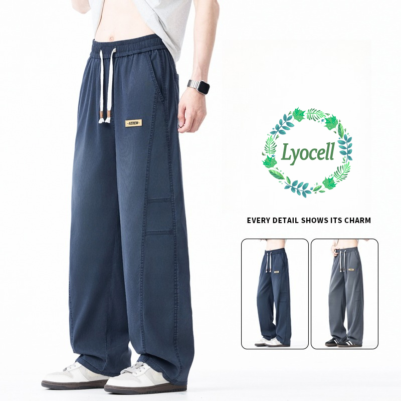 Streetwear Brand Designer - ブランド服 2026 メンズ 薄手 ロングパンツ ルーズ