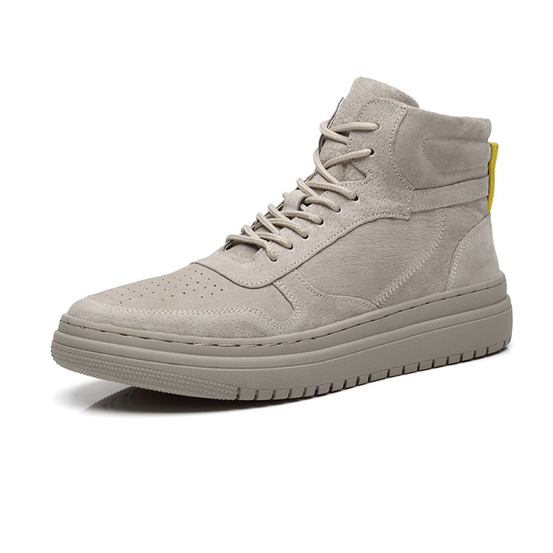 Streetwear Brand Shoes - ハイエンドブランド冬の売れ筋メンズハイカットシューズストリートトレンドコットンオックスフォードシューズメンズ本革カジュアルシューズ