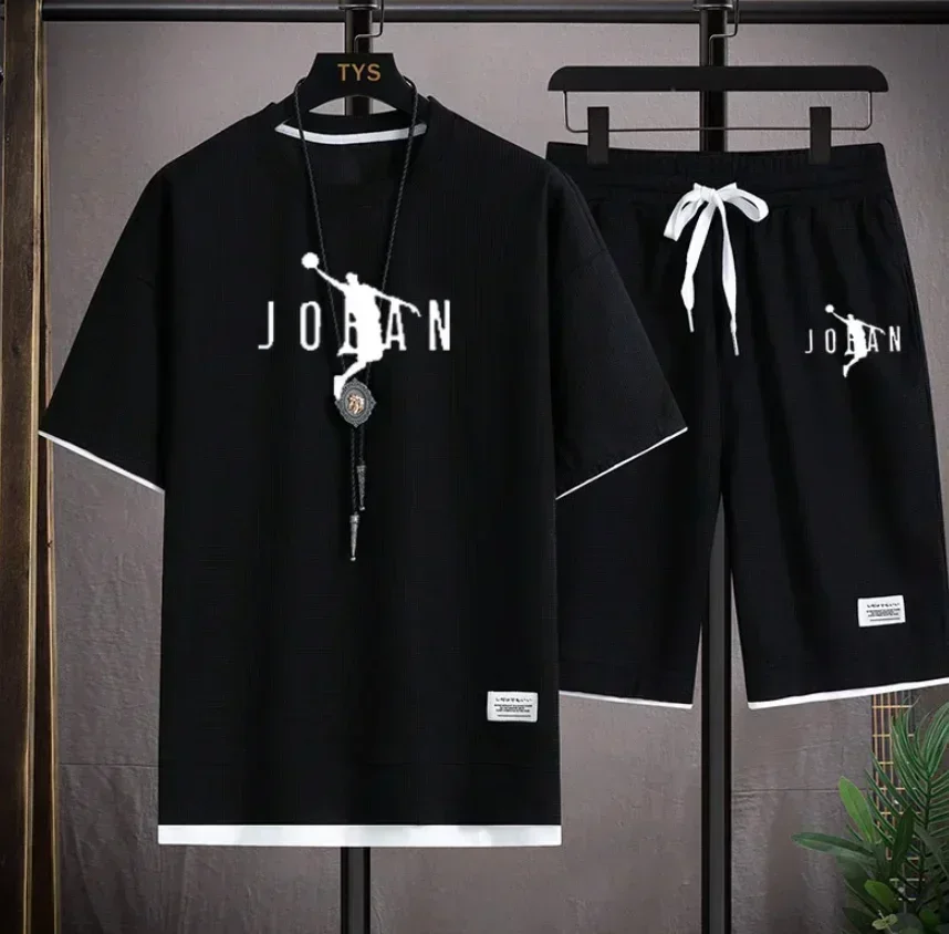 Streetwear Brand Designer - 2026年メンズサマー2ピースセット ファッションデザイナーTシャツ ブレザー ショートパンツスーツ 新品 カジュアルウェア