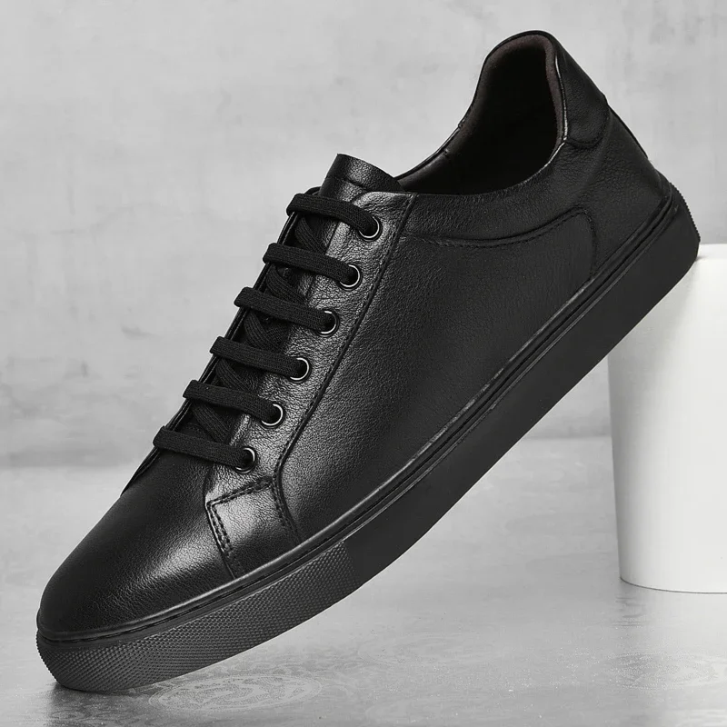 男性ファッションブランド本革靴通気性レースアップカジュアルス - Streetwear Brand Shoes のレビューと価格