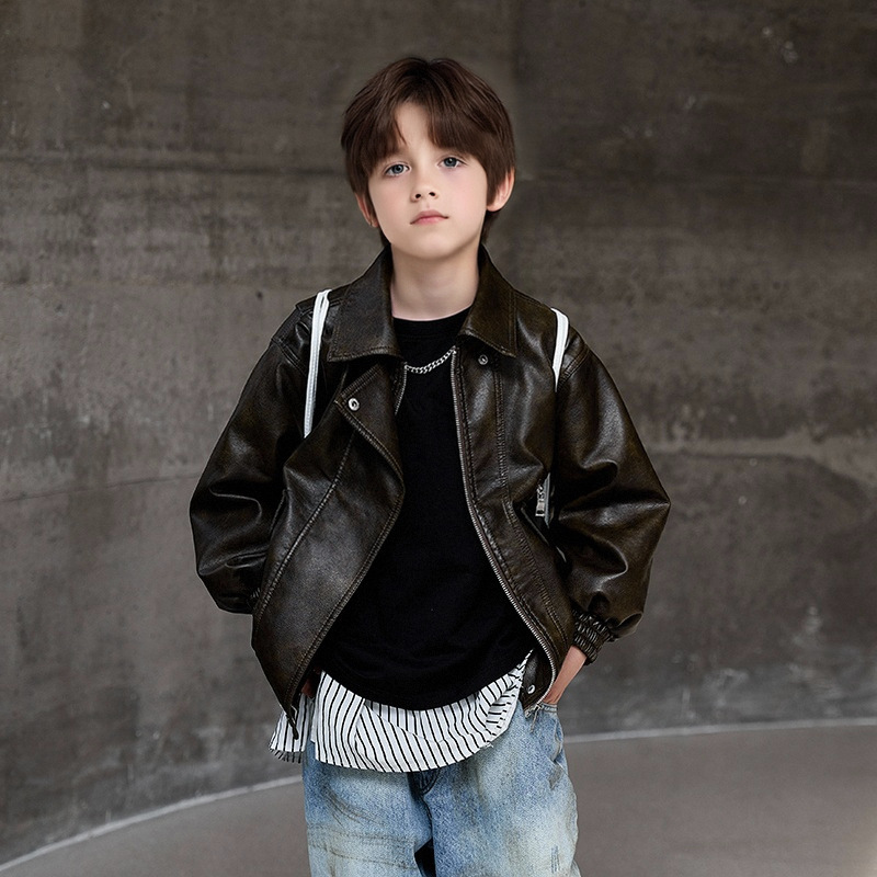 男の子ダークグリーン防水防風コート 2-12Y 子供ブラック - Streetwear Brand Designer のレビューと価格