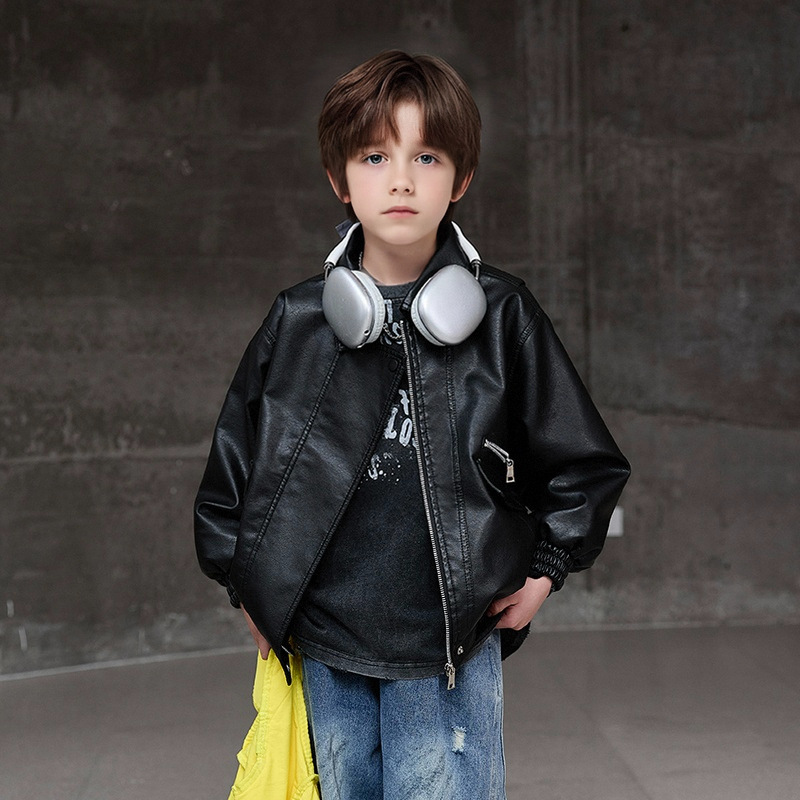 男の子ダークグリーン防水防風コート 2-12Y 子供ブラック - Streetwear Brand Designer のレビューと価格