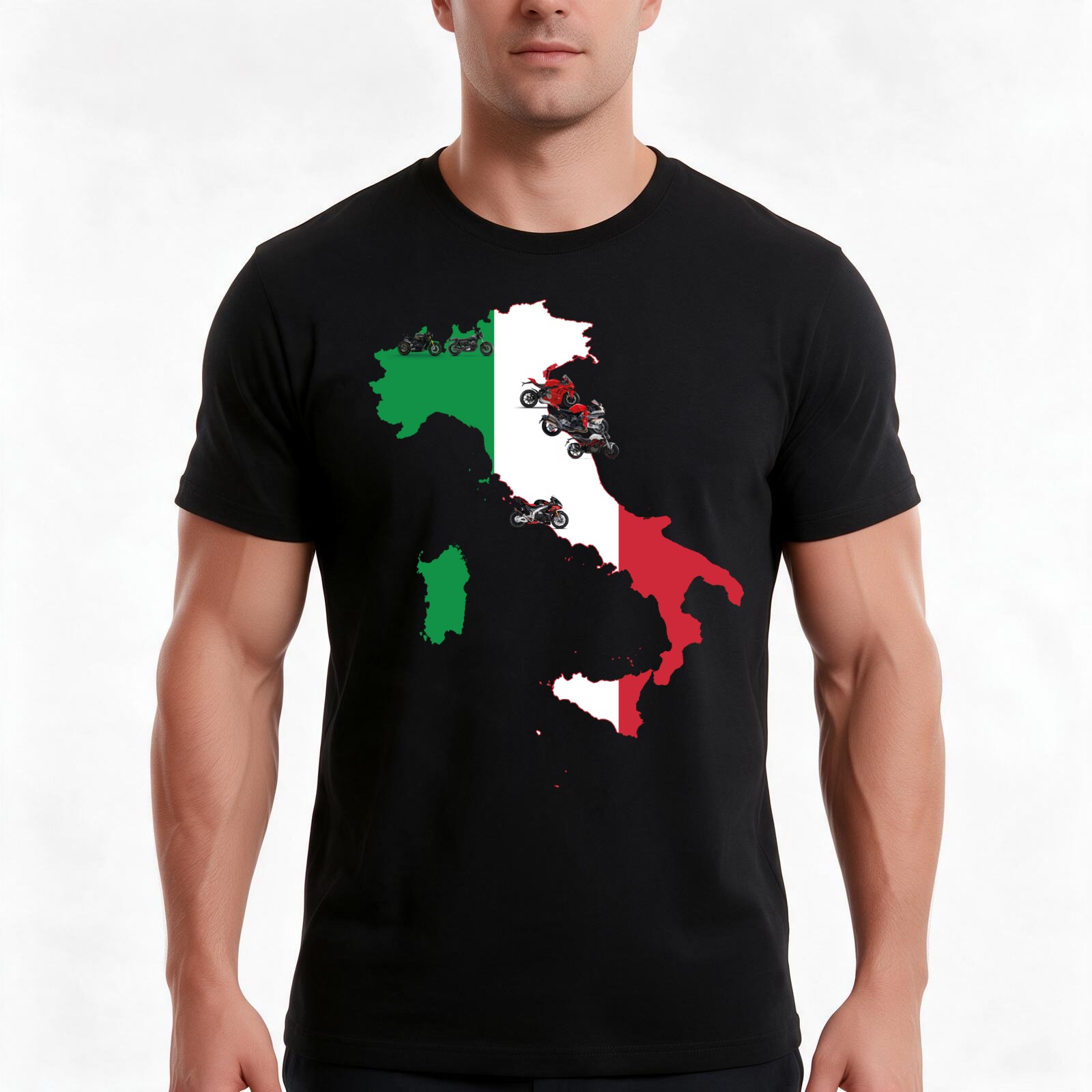 イタリアの地図に描かれたイタリアのバイクブランドをモチーフに - Streetwear Brand Italy のレビューと価格