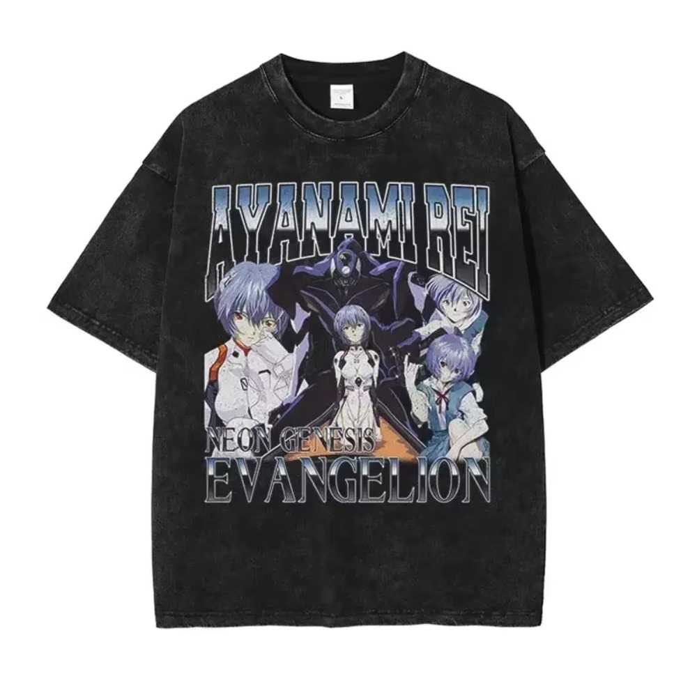 特大メンズ Tシャツ服 EVA アニメストリートブランドヴィ - Streetwear Brand Shoes のレビューと価格