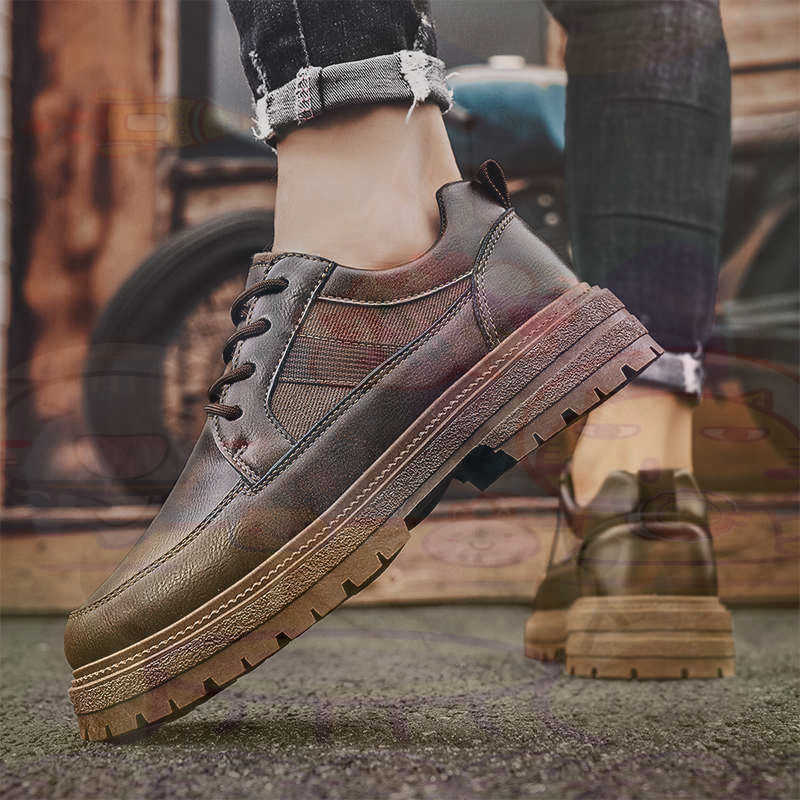 ダーク天然皮革ファッショントレーナーテニスメンズスニーカーフ - Streetwear Brand Shoes のレビューと価格