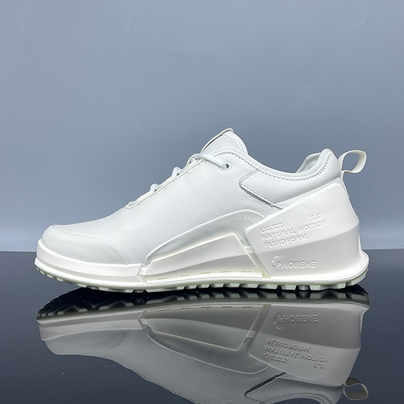 男性用の通気性のある本革の靴,白いアウトドアスニーカー,素敵 - Streetwear Brand Shoes のレビューと価格