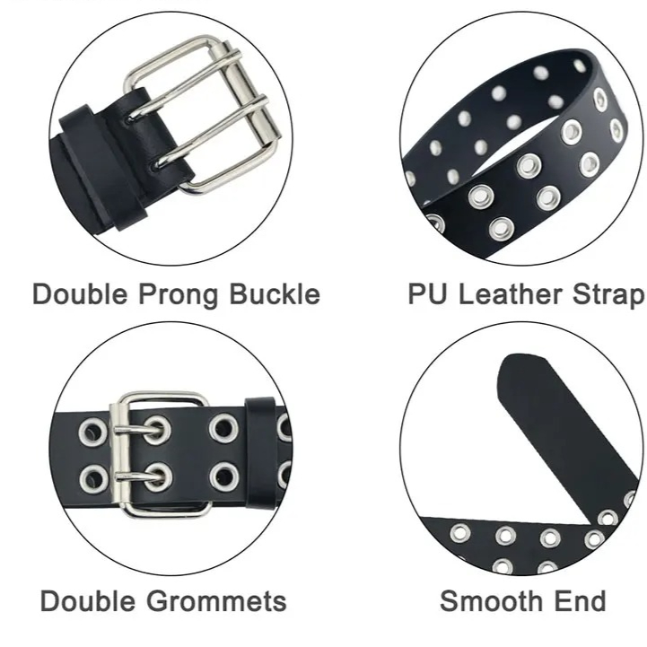 レディース パンク ゴス ベルト ブランド レザー レディー - Streetwear Brand Belts のレビューと価格